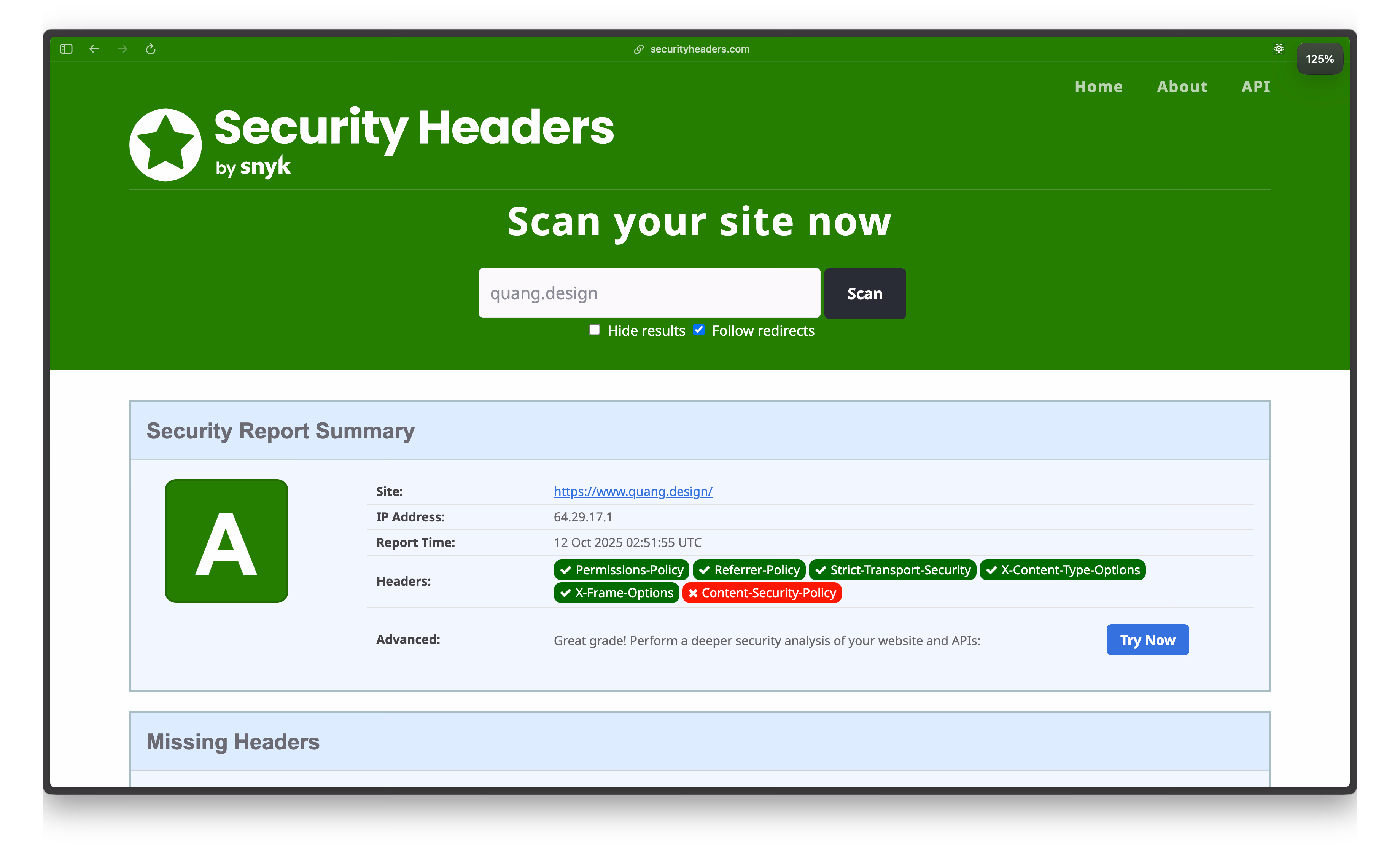 A+ rating - we made it!