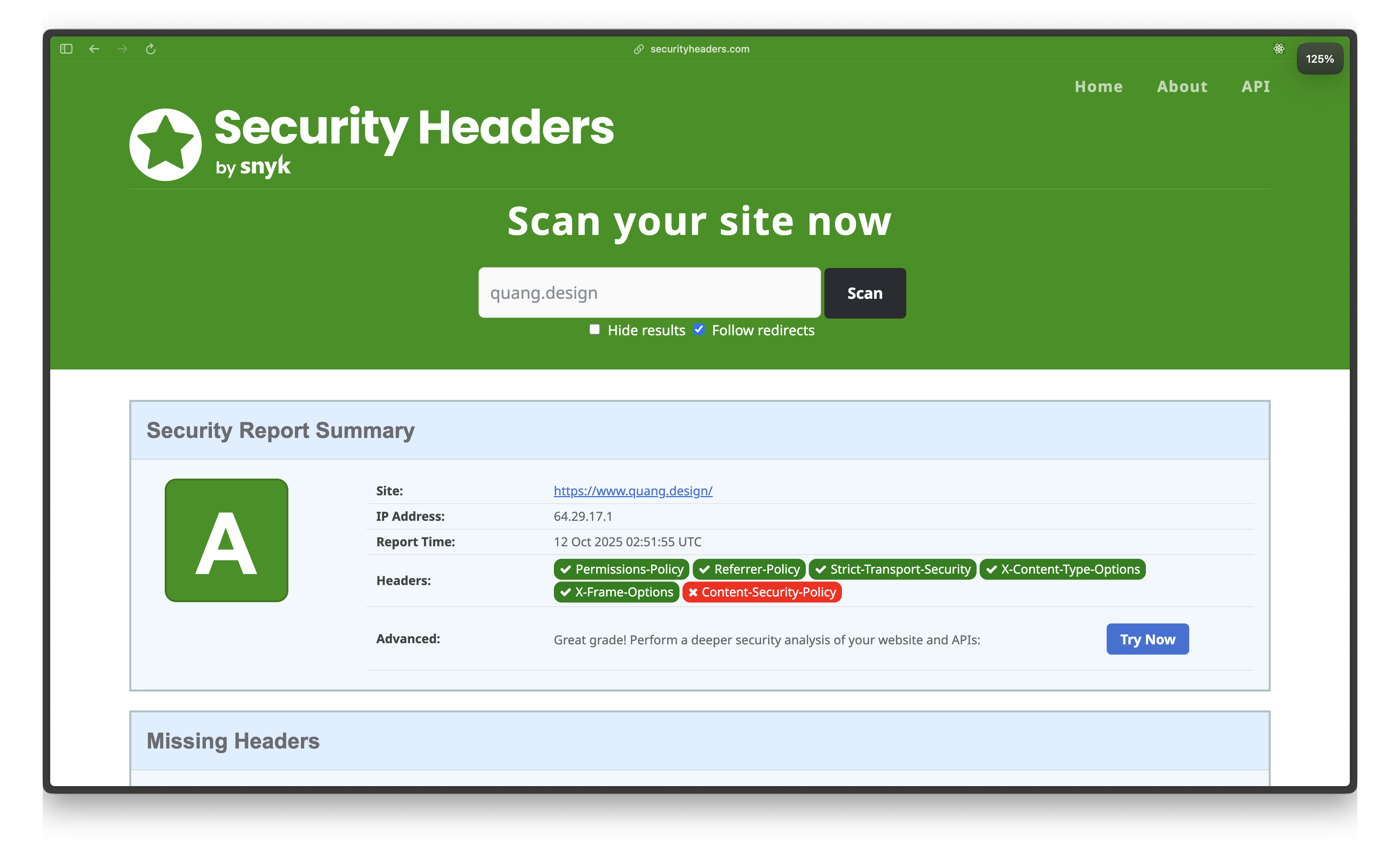 A+ rating - we made it!
